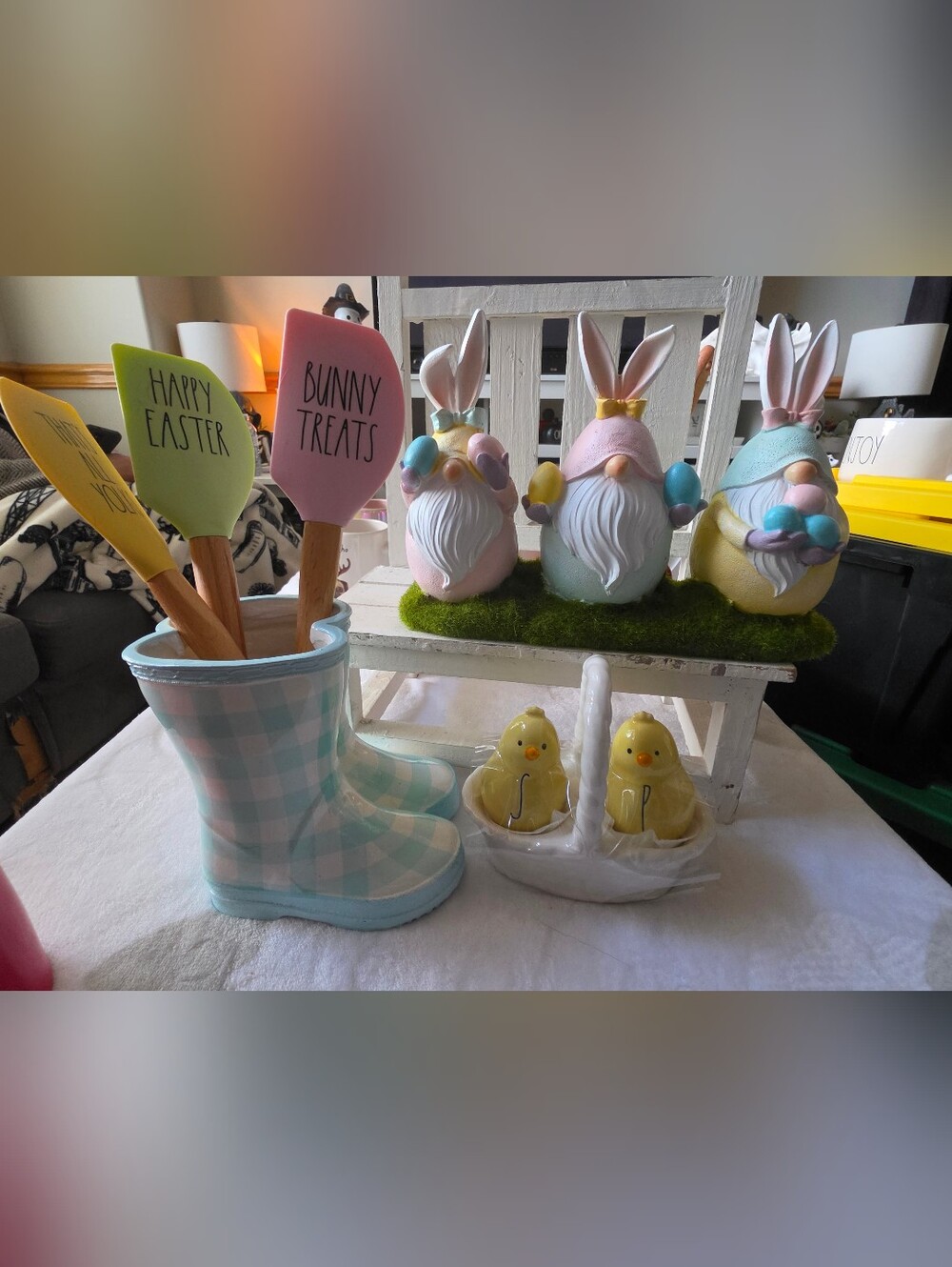 Rae Dunn Easter Items With Other Miscellaneous Pieces